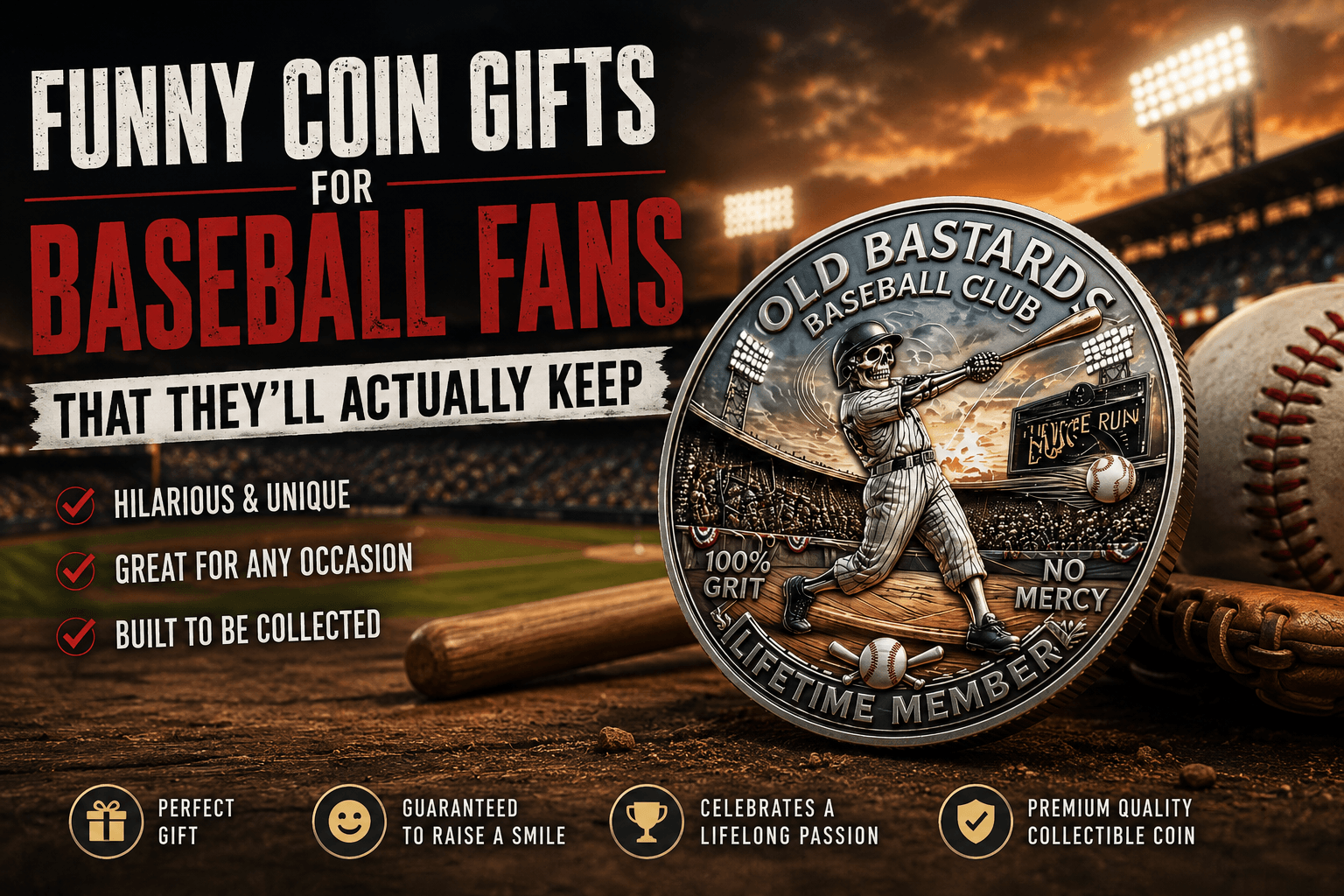 Funny Coin Gifts for Baseball Fans (That They'll Actually Keep)