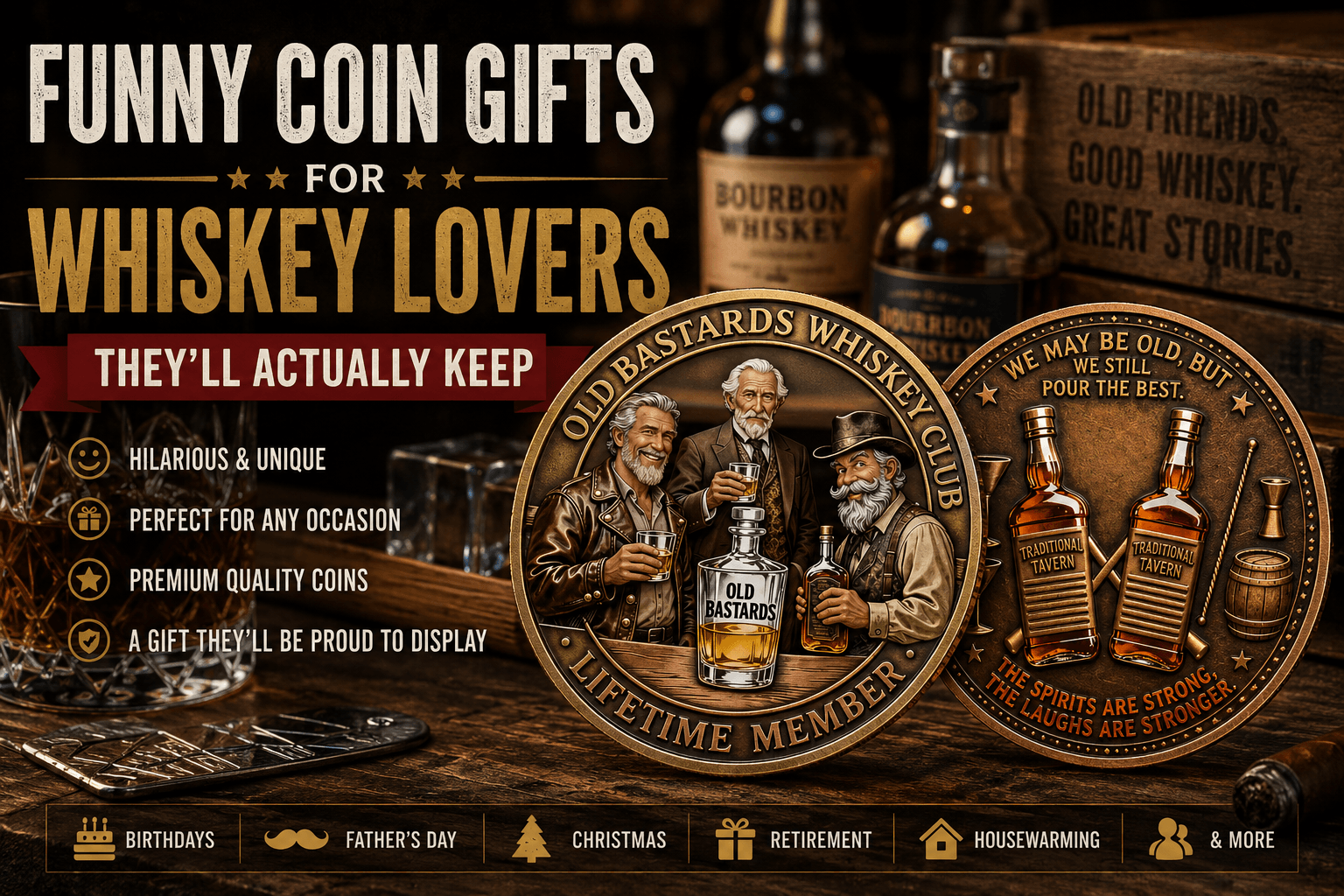 Funny Coin Gifts for Whiskey Lovers (That They'll Actually Keep)