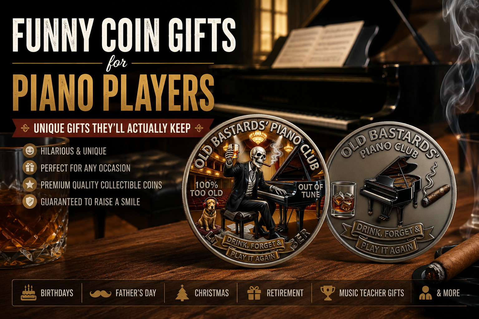 Funny Coin Gifts for Piano Players (That They'll Actually Keep)