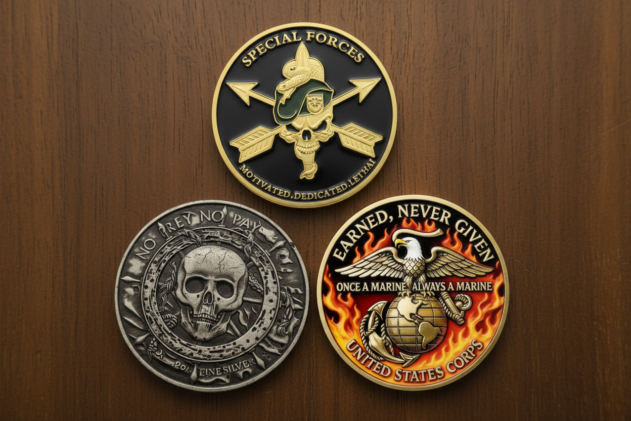 challenge coins collection