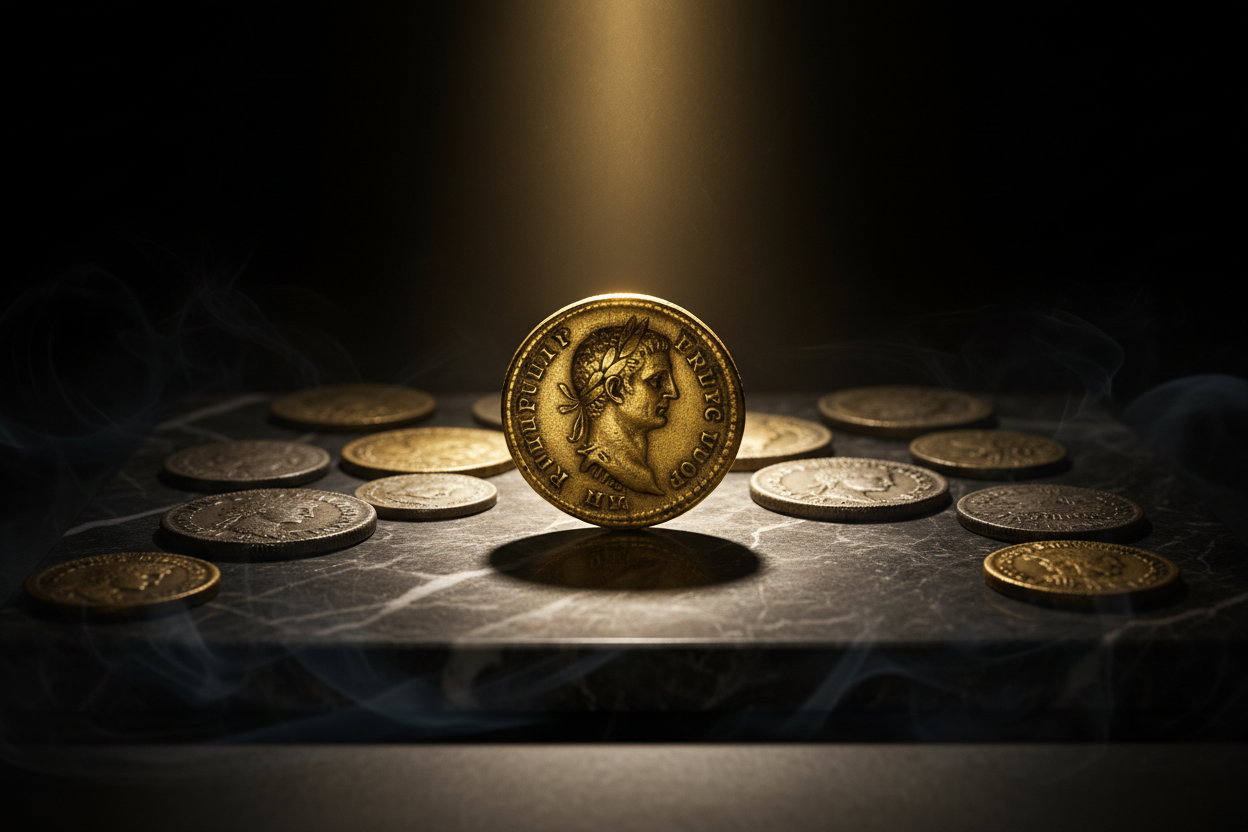 Minted messages coins as propaganda rulers political power history numismatics