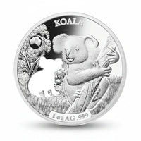 Australian koala collectible coin eucalyptus tree wildlife nature coin gift for collectors available at One More Coin store
