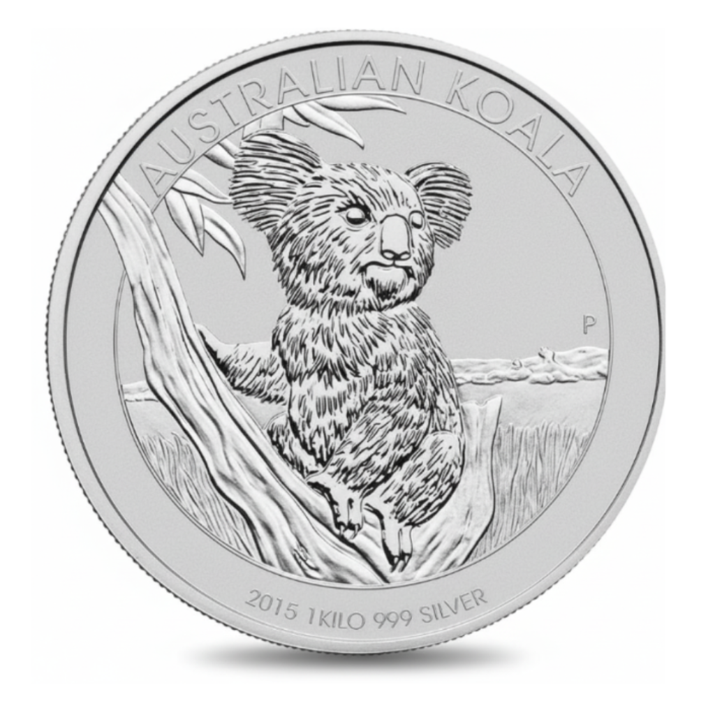 Australian koala coin collectible token eucalyptus tree wildlife silver-plated gift for collectors available at One More Coin store
