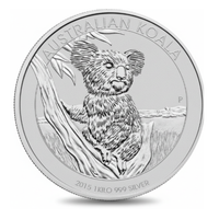 Australian koala coin collectible token eucalyptus tree wildlife silver-plated gift for collectors available at One More Coin store
