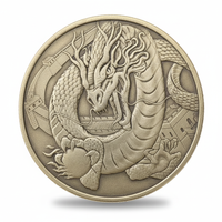 Azure Dragon coin collectible Chinese mythology celestial guardian Four Symbols dragon Eastern culture gift for collectors available at One More Coin store
