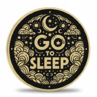Go To Sleep decision coin reverse moons stars novelty collectible token
