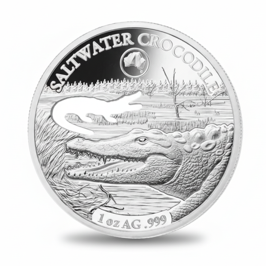 Australian Saltwater Crocodile Coin – Wildlife Collectible