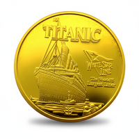 Titanic White Star Line commemorative coin ocean liner maritime history collectible gift for Titanic enthusiasts available at One More Coin store
