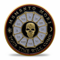 Memento Mori & Memento Vivere Skull Coin – Gothic Collectible Token