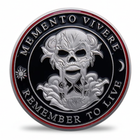 Memento Mori & Memento Vivere Skull Coin – Gothic Collectible Token