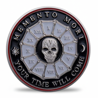 Memento Mori & Memento Vivere Skull Coin – Gothic Collectible Token