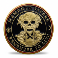 Memento Mori & Memento Vivere Skull Coin – Gothic Collectible Token