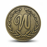 Win or Lose decision coin commemorative collectible laurel wreaths antique bronze decision-making gaming novelty collectible token available at One More Coin store
