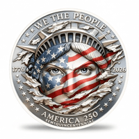 America 250 Semiquincentennial coin Statue of Liberty We The People 1776 2026 patriotic commemorative collectible coin token available at One More Coin store

