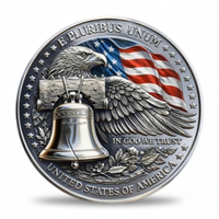 E Pluribus Unum bald eagle Liberty Bell America 250th anniversary collectible coin reverse side
