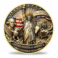 We the People In God We Trust E Pluribus Unum Founding Fathers signing Declaration of Independence reverse side America 250th anniversary commemorative collectible coin token