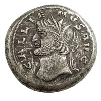 Ancient Roman Philip I Felicitas commemorative collectible coin Emperor Philip the Arab radiate crown bearded portrait antique silver historical coin gift for collectors available at One More Coin store

