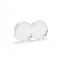 A double 40mm coin case on a white background with subtle shadow available at one more coin store.