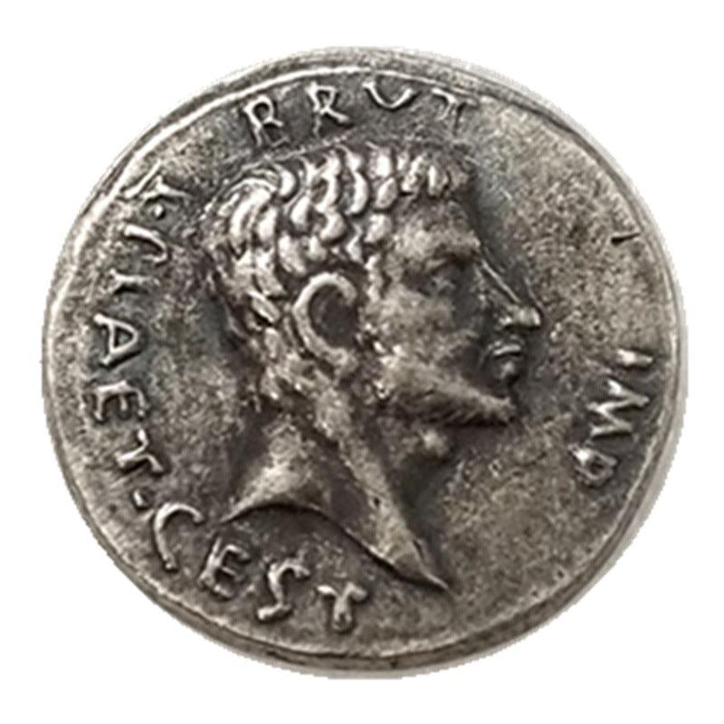 EID MAR Brutus denarius Roman coin portrait ancient Rome collectible token historical gift for collectors available at One More Coin store
