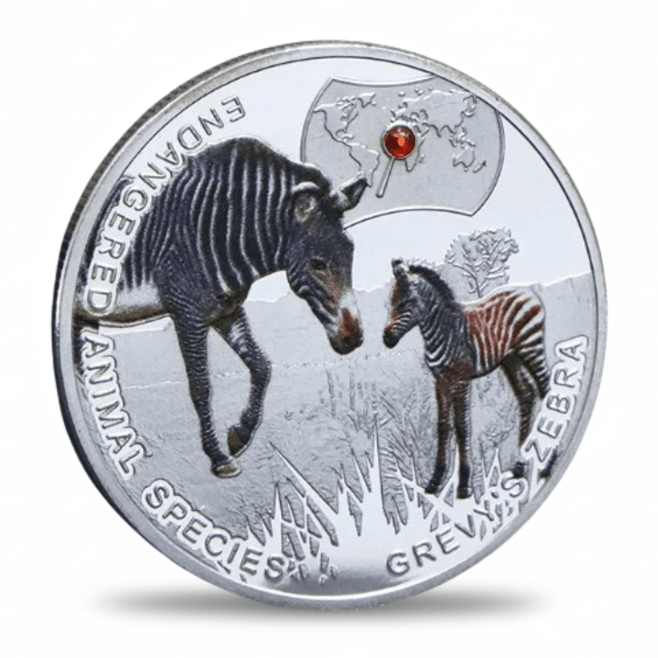 Endangered Species Coin – Zambia Wildlife Collectible – Onemorecoin