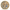 A round religious coin featuring a relief of the Virgin Mary with hands in prayer, surrounded by lilies and rays of light, with the text 'HAIL MARY' at the top. The medal has a gold-toned rim and border, with blue, beige, and brown tones in the central figure.