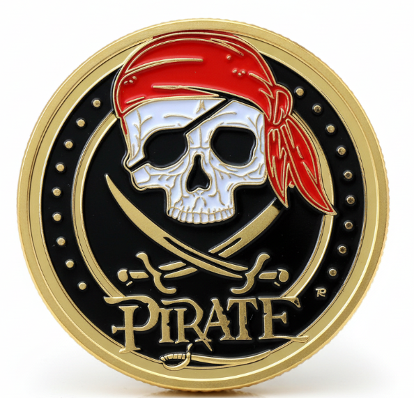 Pirate Skull Coin – Gothic Collectible