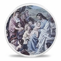 Blessing the Children Jesus Life of Christ collectible coin Christian gift collectible token
