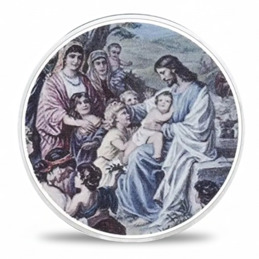 Blessing the Children Jesus Life of Christ collectible coin Christian gift collectible token
