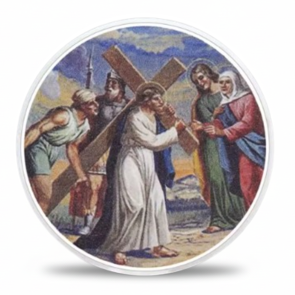 Carrying the Cross Jesus Life of Christ collectible coin Christian gift collectible token
