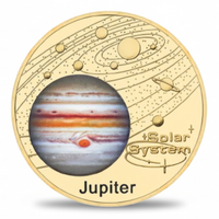 Jupiter gas giant commemorative collectible coin space collectible token
