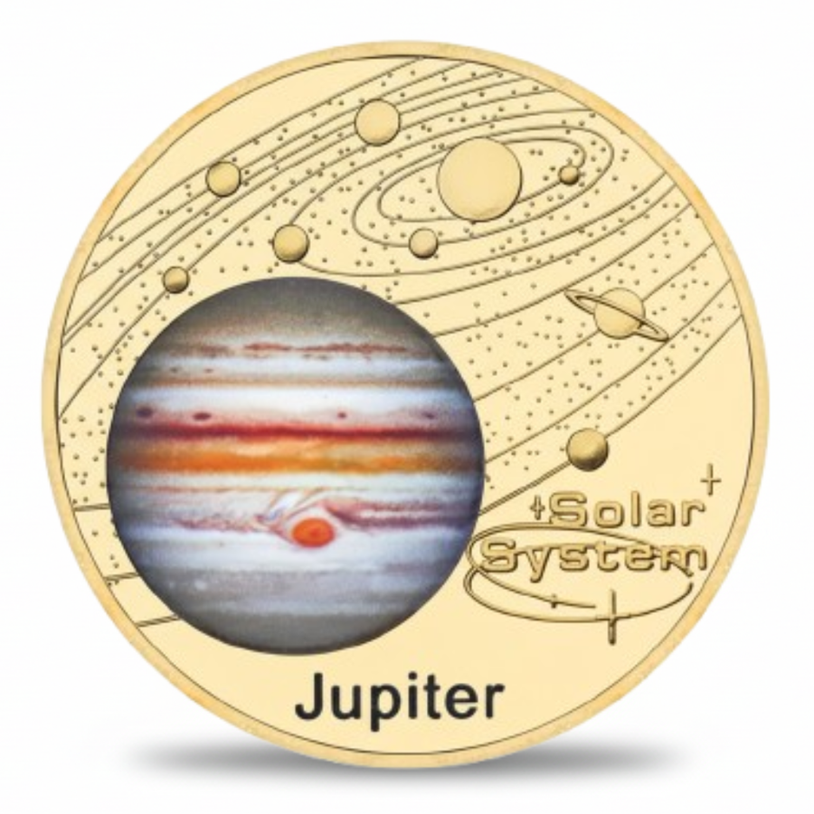 Jupiter gas giant commemorative collectible coin space collectible token

