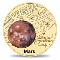 Mars red planet commemorative collectible coin space collectible token
