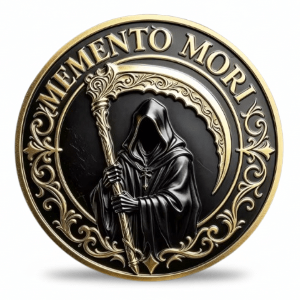 Memento Mori Grim Reaper Coin – Carpe Diem Gothic Collectible