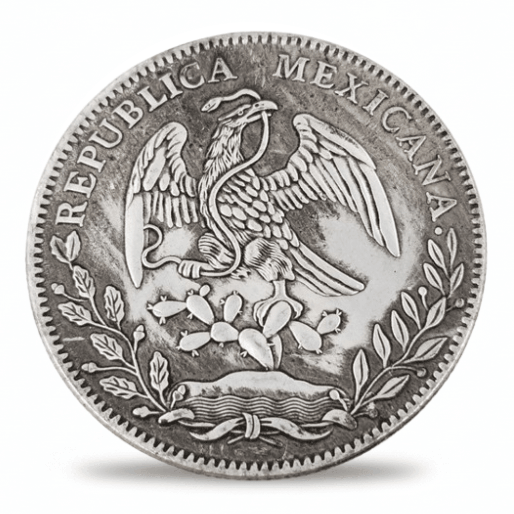 Mexican 8 Reales 1882 Coin – Libertad Cap & Eagle Collectible
