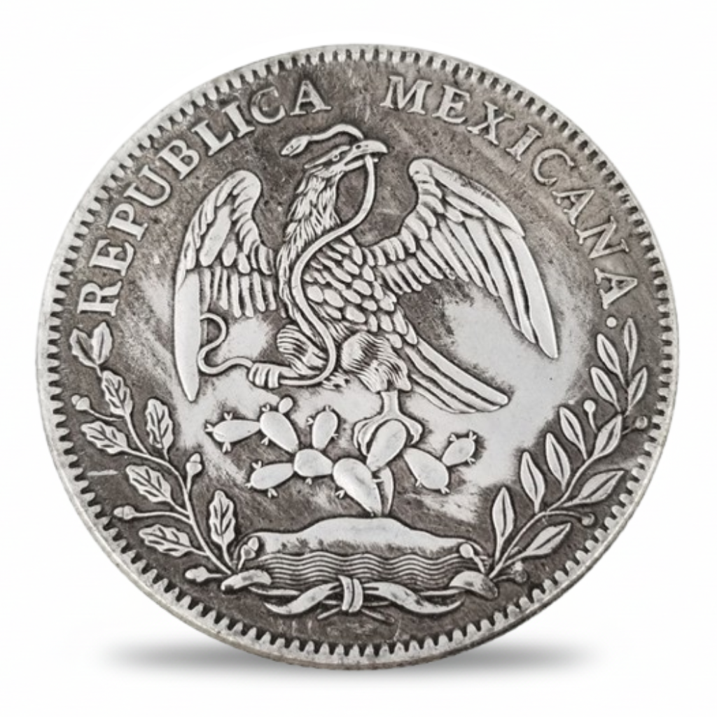 Mexican 8 Reales 1882 Republica Mexicana eagle reverse historical collectible coin gift for collectors
