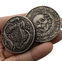 No Prey No Pay kraken coin both sides kraken and skull pirate collectible token
