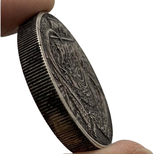 No Prey No Pay kraken coin edge detail reeded rim collectible token
