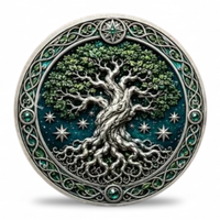 Oak tree ancient woodland nature collectible coin token gift for collectors available at One More Coin store
