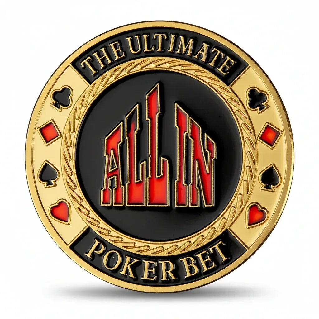 All In Ultimate Poker Bet poker themed collectible coin available at One More Coin store
