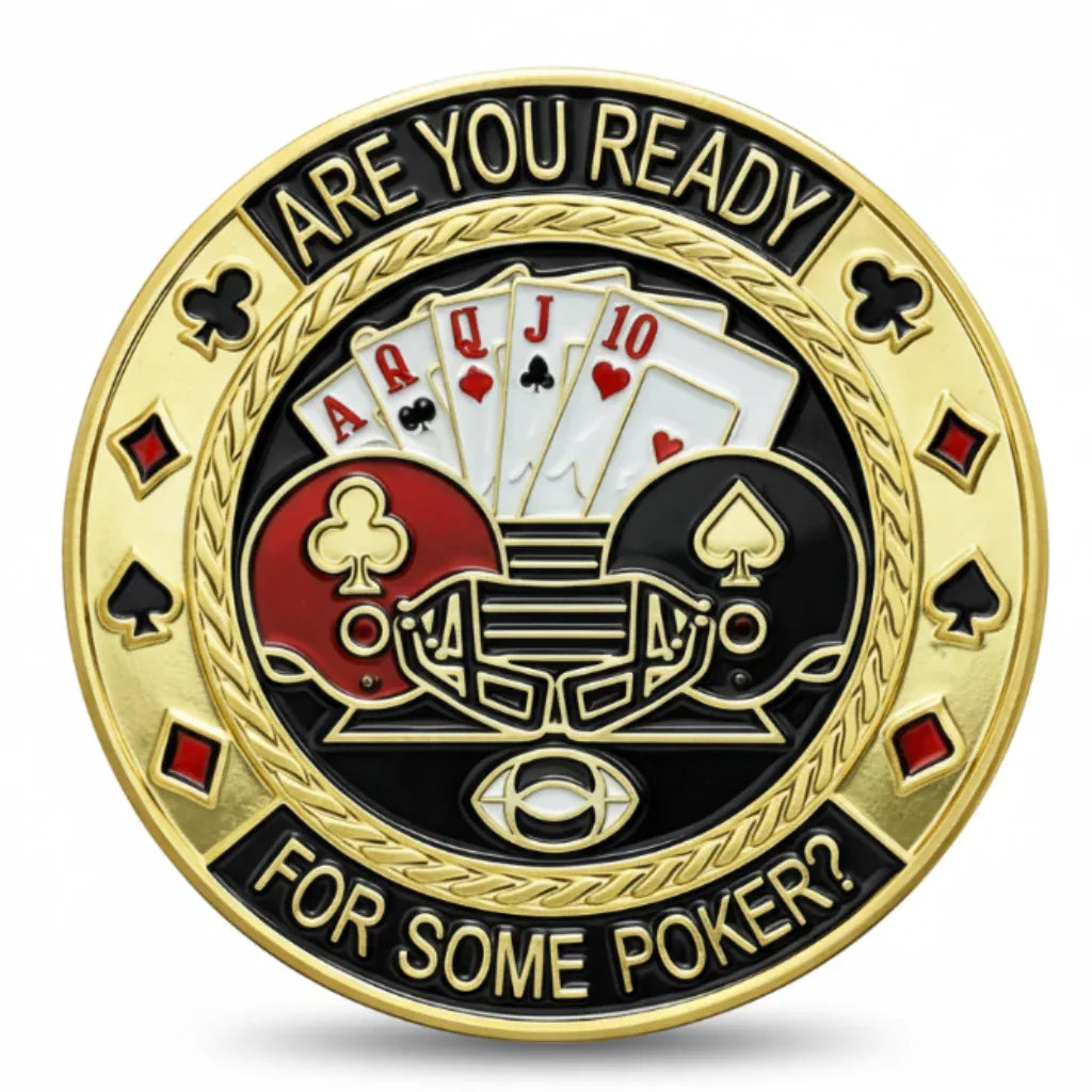 Are You Ready For Some Poker poker themed collectible coin available at One More Coin store
