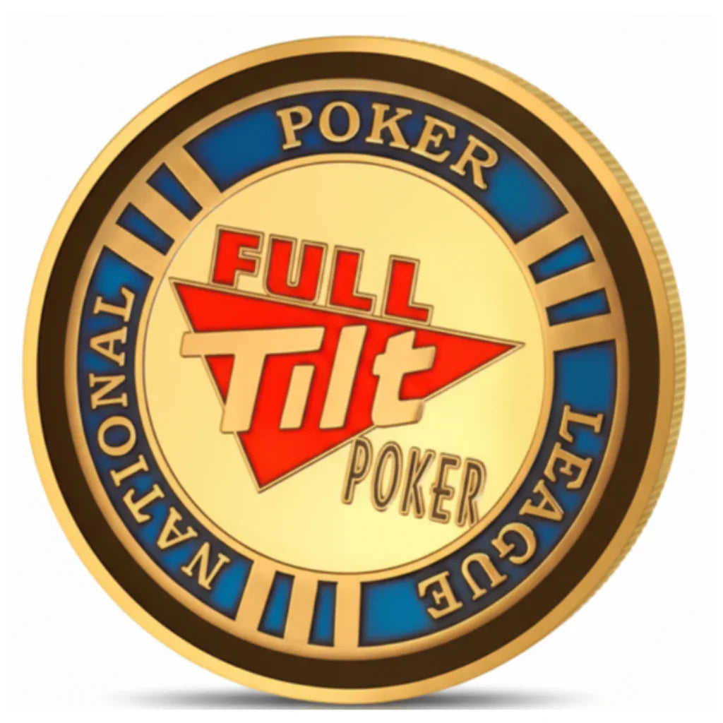 Full Tilt Poker National League poker themed collectible coin available at One More Coin store

