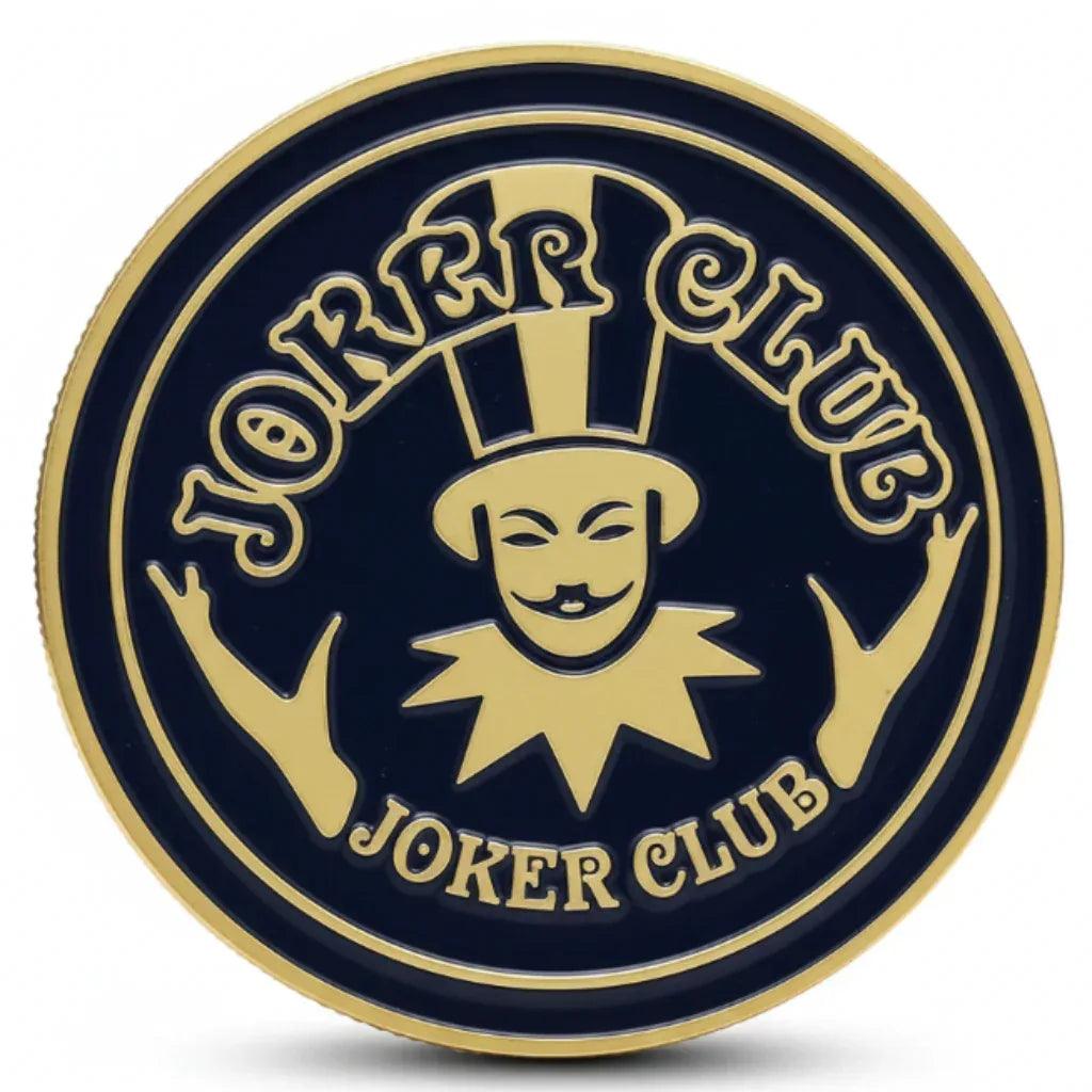 Joker Club poker themed collectible coin available at One More Coin store

