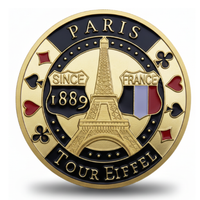 Paris Eiffel Tower poker themed collectible coin available at One More Coin store
