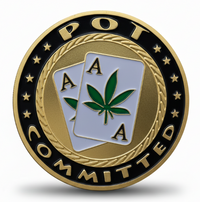 Pot Committed Three Aces poker themed collectible coin available at One More Coin store
