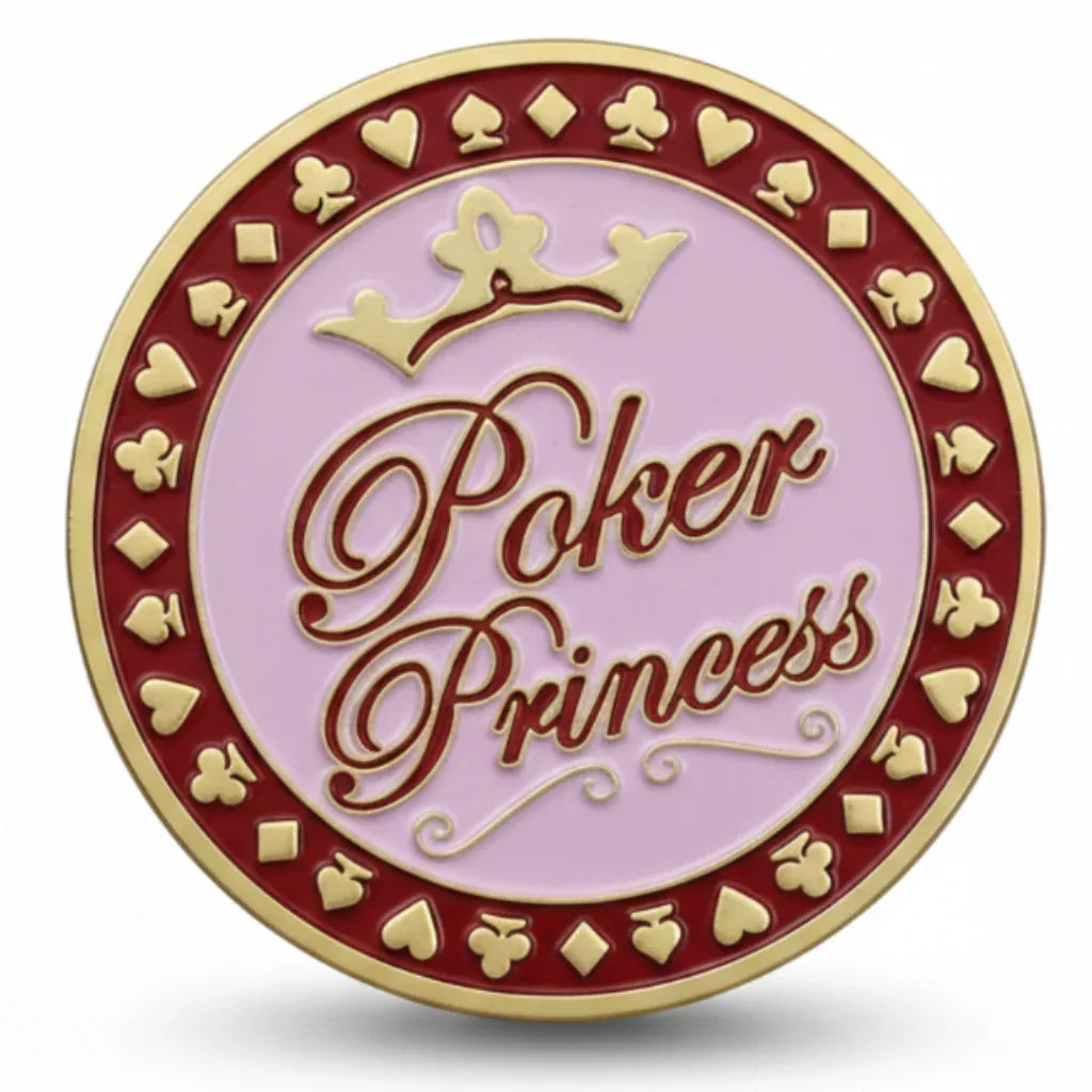 Poker Princess poker themed collectible coin available at One More Coin store
