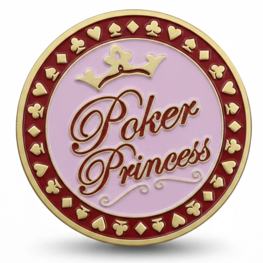 Poker Princess poker themed collectible coin available at One More Coin store
