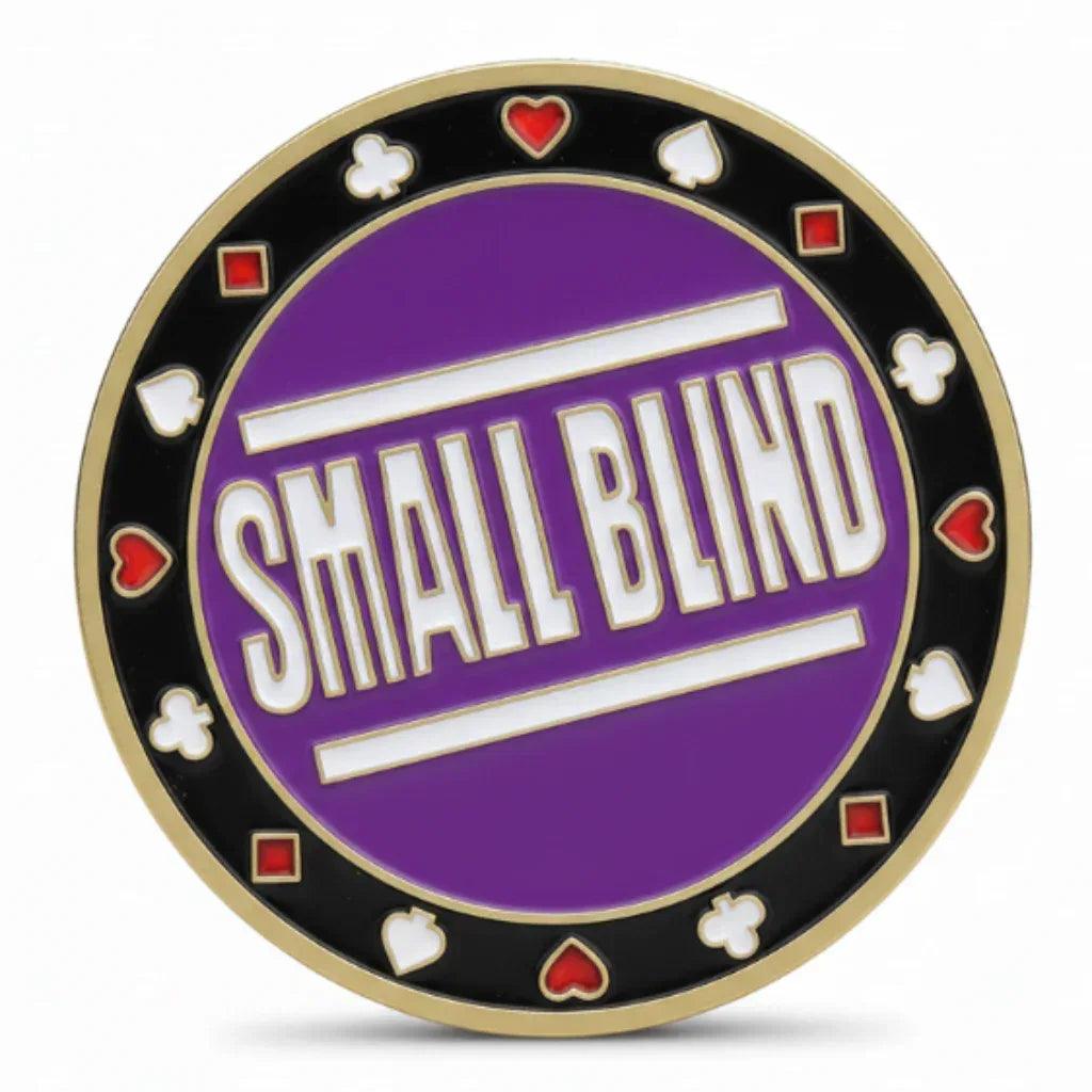 Small Blind poker themed collectible coin available at One More Coin store
