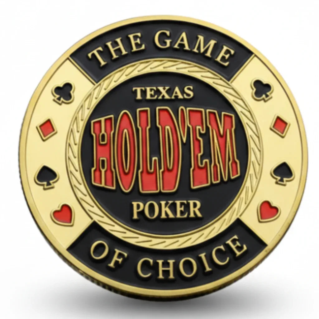 Texas Hold'em Game of Choice poker themed collectible coin available at One More Coin store
