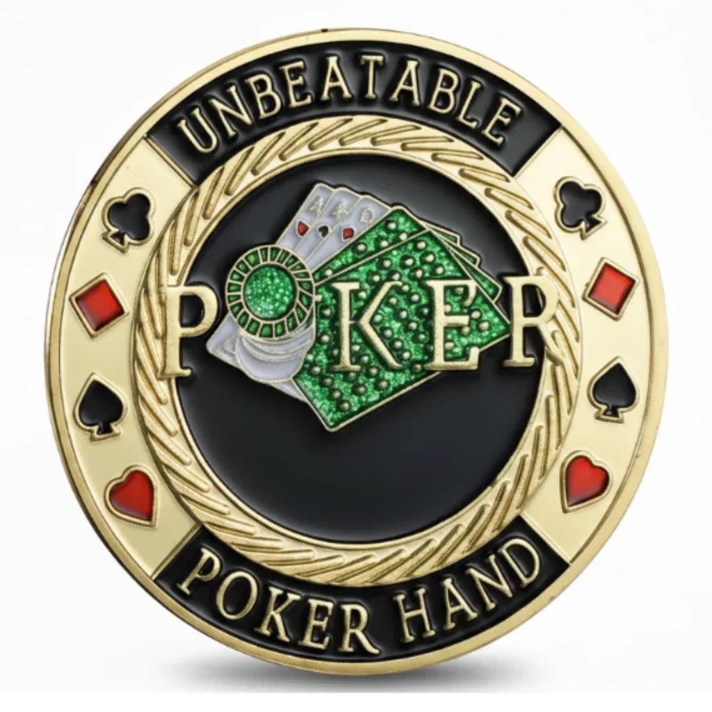Unbeatable Poker Hand poker themed collectible coin available at One More Coin store
