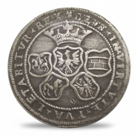 Polish 1547 Talar five-shield heraldic cross Polish Eagle Lithuanian Vytis reverse Renaissance historical collectible coin token

